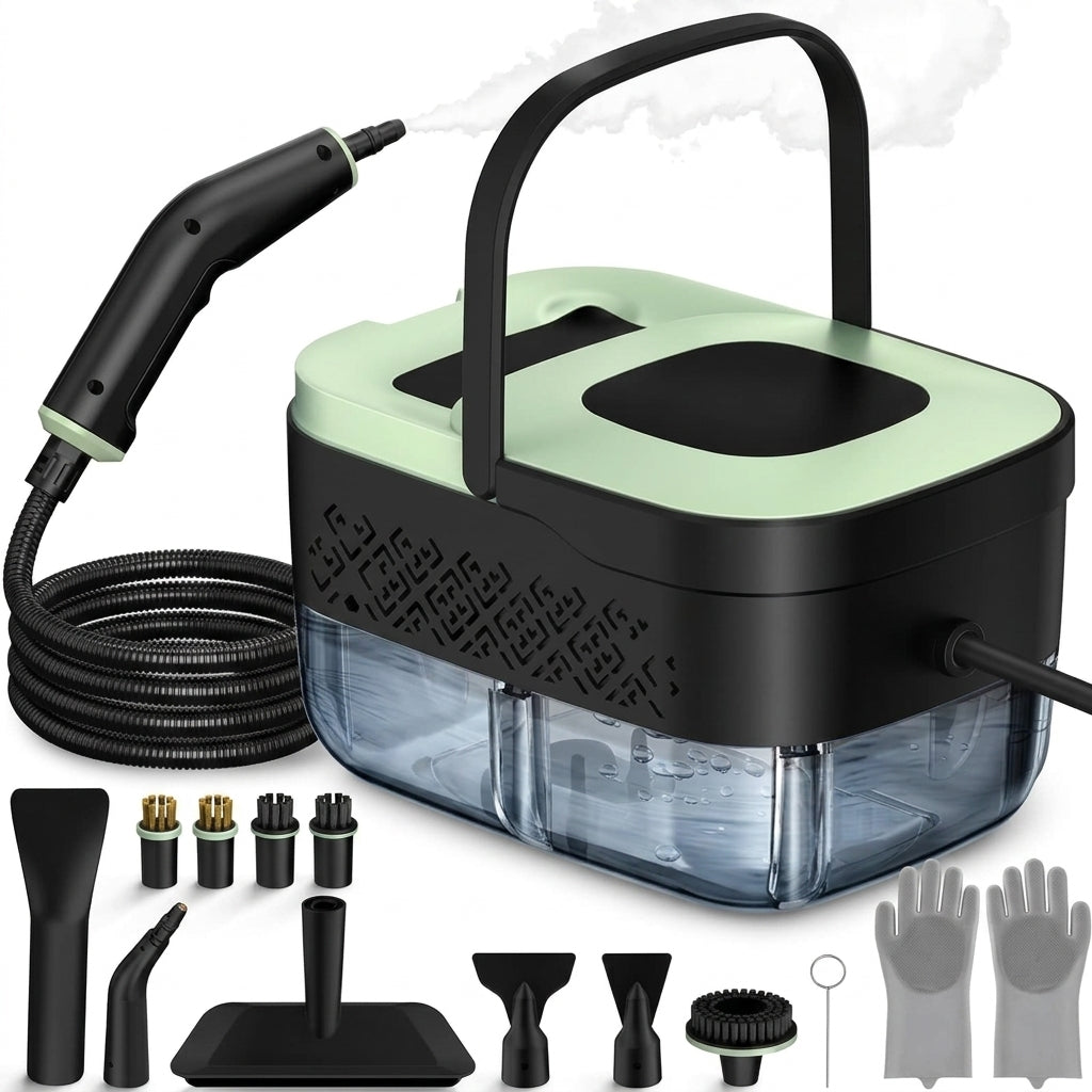 Ayuvigour Portable Steam Cleaner - 1.25L, 16 Accessories