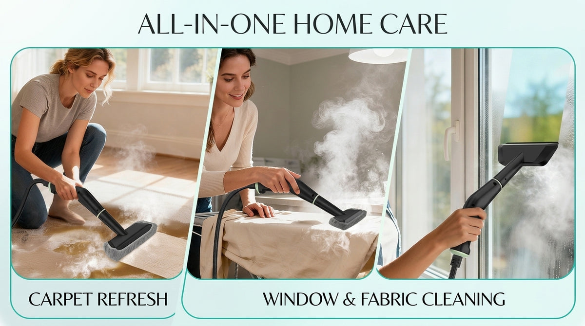 Ayuvigour Portable Steam Cleaner - 1.25L, 16 Accessories