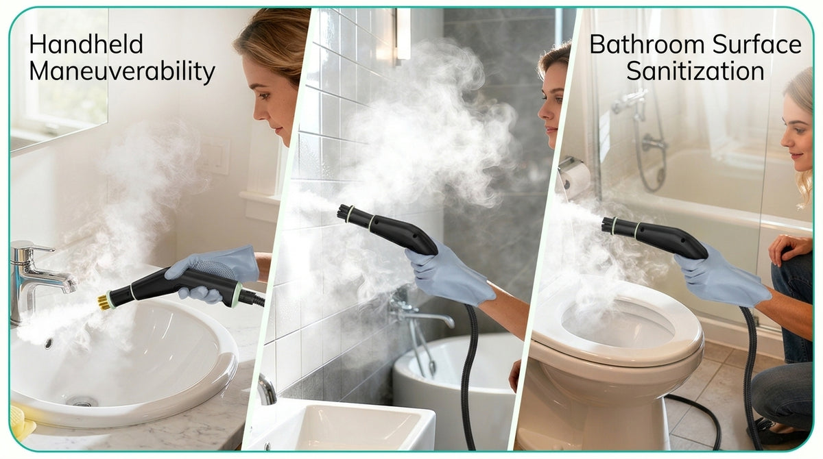Ayuvigour Portable Steam Cleaner - 1.25L, 16 Accessories