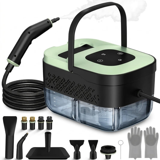 Ayuvigour Portable Steam Cleaner - 1.25L, 16 Accessories