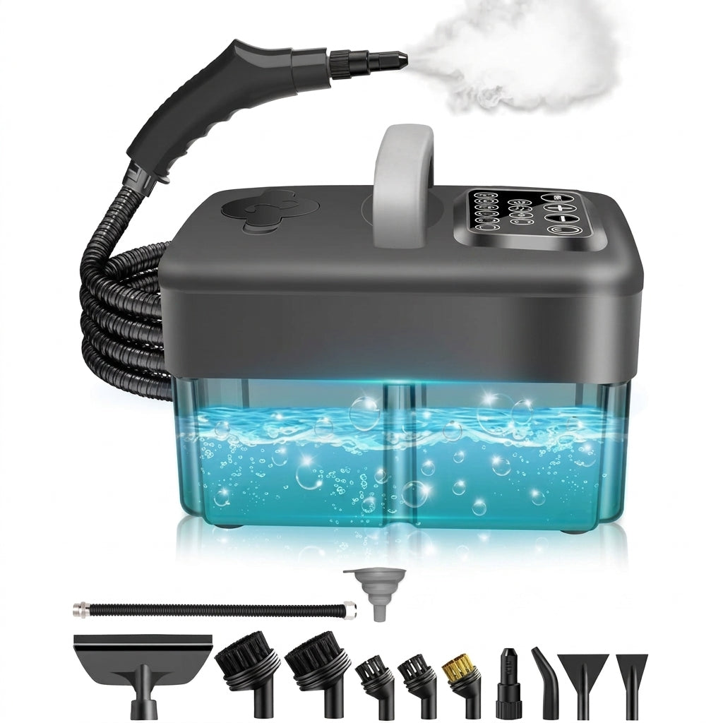 Ayuvigour Portable Steam Cleaner - 1.25L, 16 Accessories