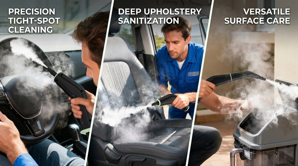 Ayuvigour Portable Steam Cleaner - 1.25L, 16 Accessories