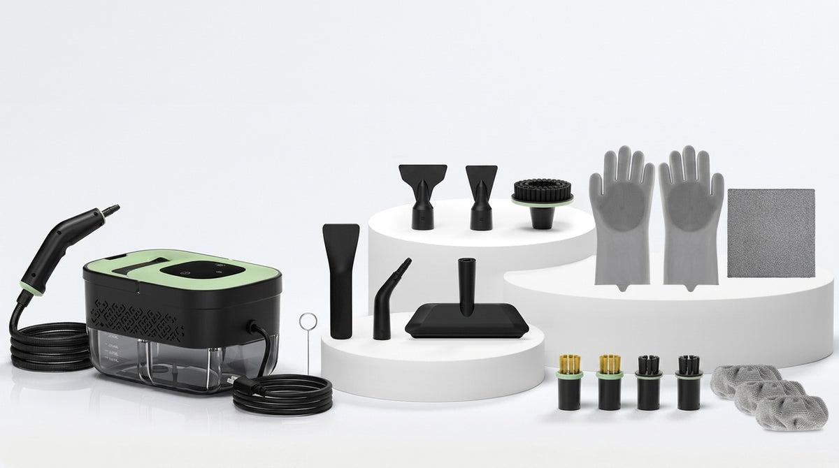 Ayuvigour Portable Steam Cleaner - 1.25L, 16 Accessories