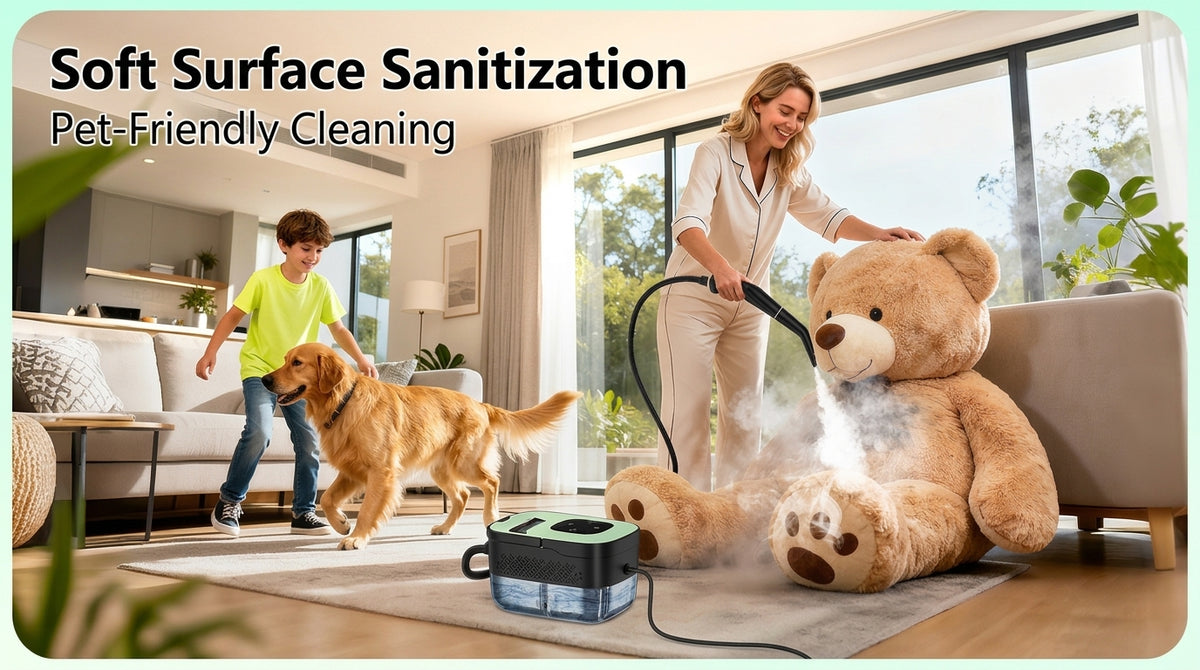 Ayuvigour Portable Steam Cleaner - 1.25L, 16 Accessories