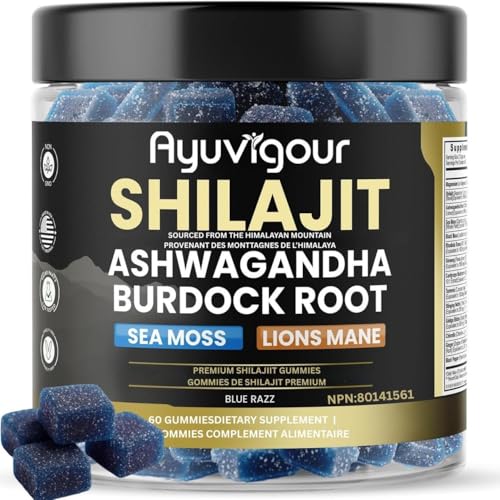 Ayuvigour Shilajit Gummies with Fulvic Acid - 60ct