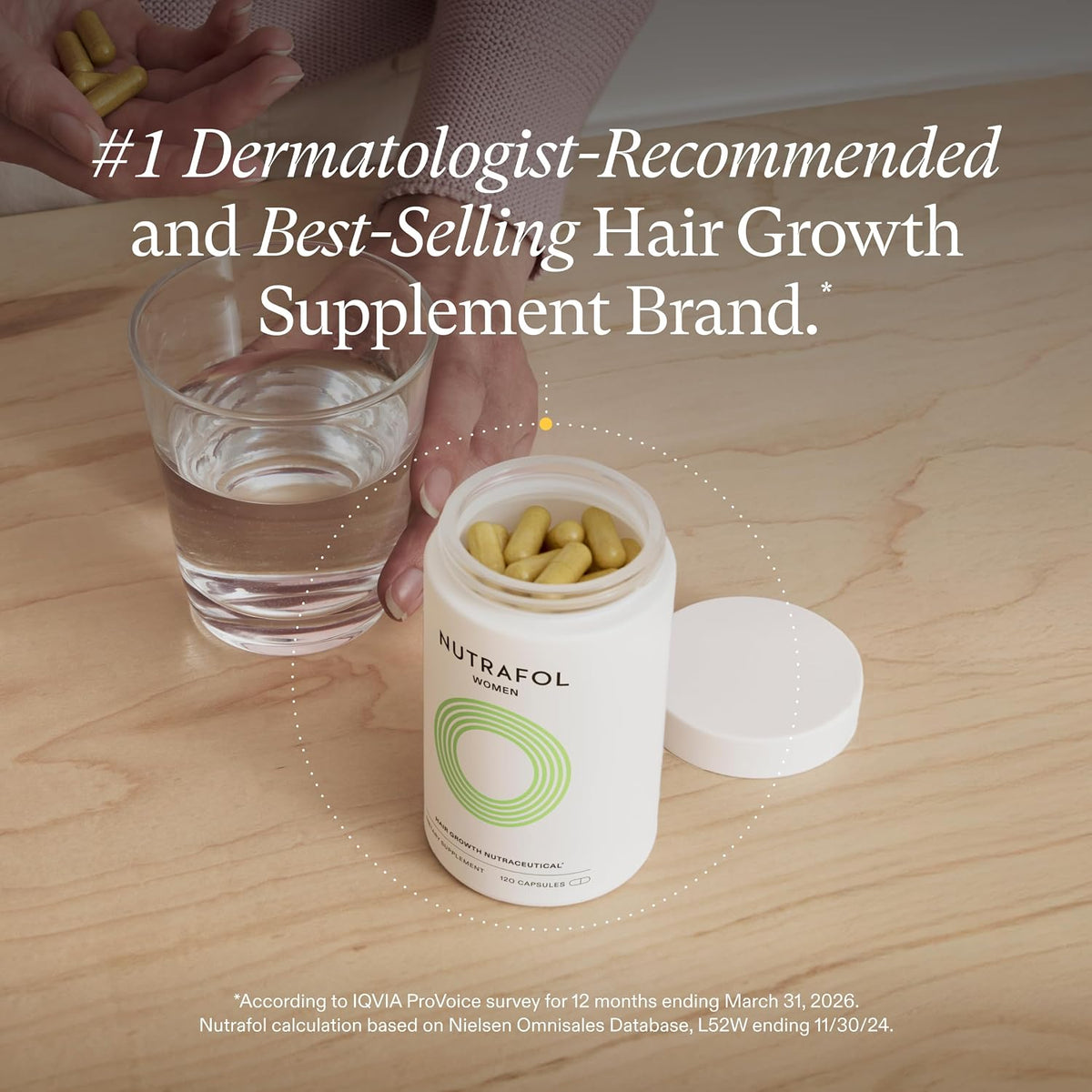 Nutrafol Women Hair Growth Nutraceutical Supplement – 120 Capsules