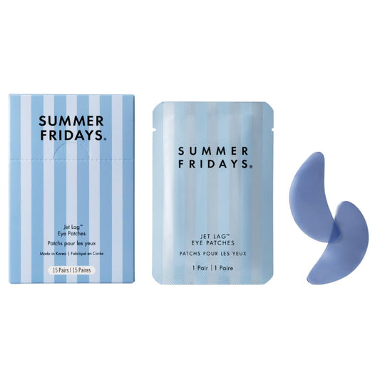 Summer Fridays Jet Lag™ Eye Patches – Hydrating Hydrogel Under-Eye Masks, 15 Pairs